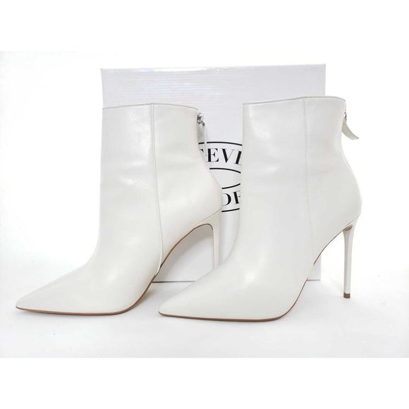 Steve Madden Via Leather Point Toe Stiletto Bootie - Picture 2 of 8